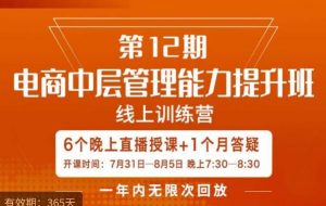 陈少珊·电商中层管理能力提升班，学习对象-电商公司各个岗位的主管，20人人以内的电商公司老板-优品网赚资源库