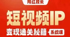 网红校长短视频IP变现通关秘籍｜系统课，产品篇，短视频篇，商业篇，私域篇，直播篇-优品网赚资源库