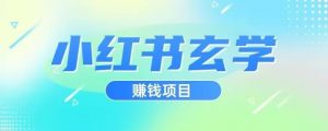 小红书玄学项目，直接上手操作，日入500【揭秘】-优品网赚资源库