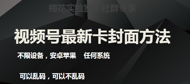 梅花实验室社群最新卡封面玩法3.0，不限设备，安卓苹果任何系统-优品网赚资源库