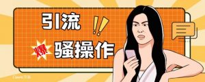 最新引流骚操作，单账号日引50-100，简单粗暴，适合于小白各行各业都可以进行操作，精准粉丝加到爆-优品网赚资源库