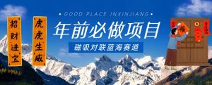 年前必做项目，磁吸对联蓝海赛道，傻瓜式操作复制粘贴纯搬运，一部手机即可完成-优品网赚资源库