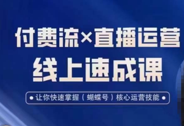 视频号付费流实操课程,付费流✖️直播运营速成课,让你快速掌握视频号核心运营技能-优品网赚资源库