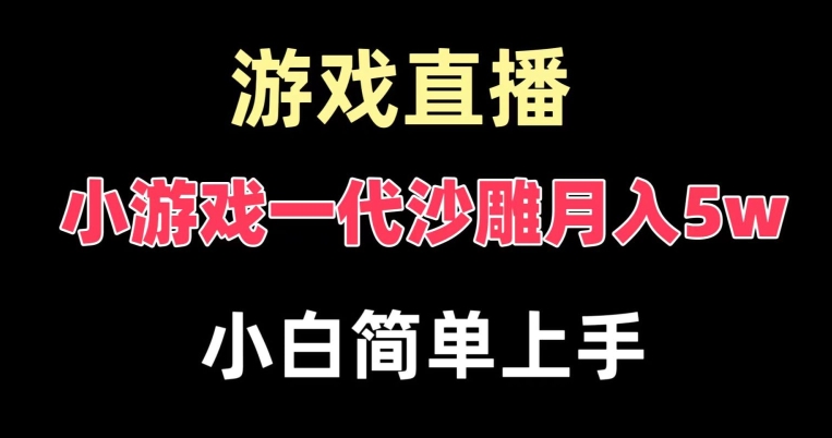 玩小游戏一代沙雕月入5w,爆裂变现,快速拿结果,高级保姆式教学【揭秘】-优品网赚资源库