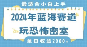 2024年蓝海赛道玩恐怖密室日入2000+,无需露脸,不要担心不会玩游戏,小白直接上手,保姆式教学【揭秘】-优品网赚资源库