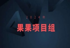 2024年果果项目组项目合集-果果最新项目-优品网赚资源库
