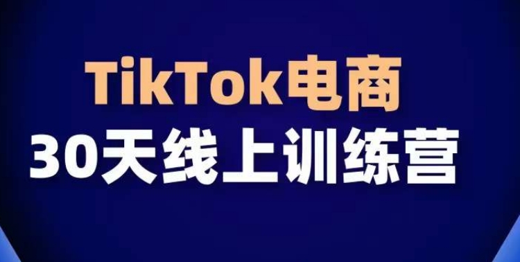 TikTok电商带货30天线上课,不可错过的全球流量洼地!-优品网赚资源库
