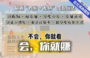 2024，“男粉+私域”还是最耐造、最赚、最轻松、最愉快的变现方式【揭秘】-优品网赚资源库
