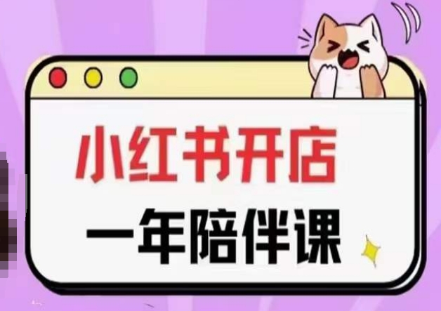 三九小红书开店一年陪伴课(更新),从0到1玩赚小红书开店-优品网赚资源库