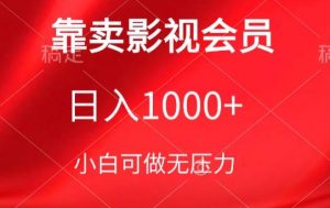 靠卖影视会员，日入1000+，落地保姆级教程，新手可学【揭秘】-优品网赚资源库