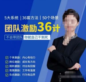 黄景：团队激励36计-Get职场竞争力，进阶管理高手-优品网赚资源库