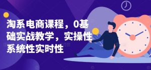淘系电商课程，0基础实战教学，实操性系统性实时性-优品网赚资源库