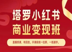 塔罗小红书商业变现班，小红书变现教程-优品网赚资源库