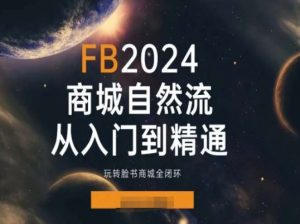 2024Faceboo商城自然流(从入门到精通)，玩转脸书商城全闭环-优品网赚资源库