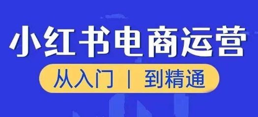 小红书电商运营课，从入门到精通，带你抓住又一个赚钱风口-优品网赚资源库