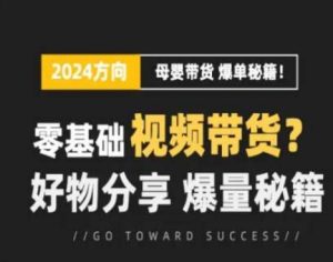 短视频母婴赛道实操流量训练营,零基础视频带货,好物分享,爆量秘籍-优品网赚资源库