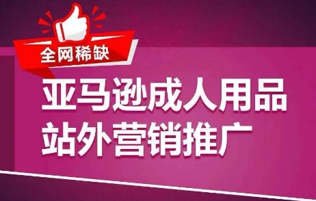 全网稀缺！亚马逊成人用品站外营销推广，​教你引爆站外流量，开启爆单模式-优品网赚资源库
