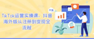 TikTok运营实操课,抖音海外版从注册到变现全流程-优品网赚资源库