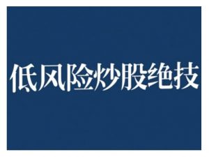 2024低风险股票实操营,低风险,高回报-优品网赚资源库