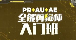PR+AU+AE全能剪辑师入门班,剪辑入门必学课程-优品网赚资源库