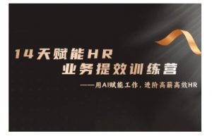 14天ChatGPT赋能HR业务提效训练营,从小白到应用高手-优品网赚资源库