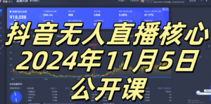 抖音无人直播核心公开课，咸鱼翻身小白可做带有睡后收入月入过万太简单【揭秘】-优品网赚资源库