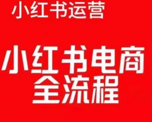 红薯电商实操课，小红书电商全流程-优品网赚资源库