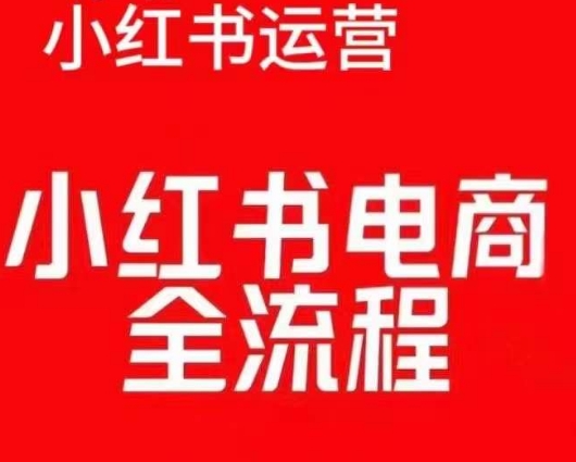 红薯电商实操课，小红书电商全流程-优品网赚资源库