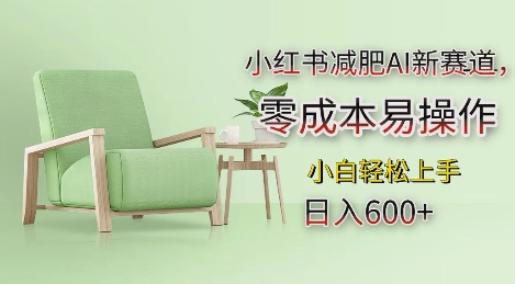 小红书减肥AI新赛道，零成本易操作，日入多张，小白轻松上手【揭秘】-优品网赚资源库