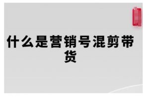 营销号混剪带货，从内容创作到流量变现的全流程，教你用营销号形式做混剪带货-优品网赚资源库