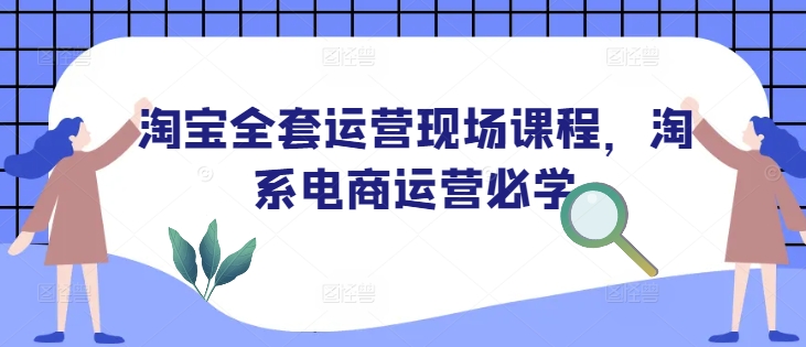 淘宝全套运营现场课程,淘系电商运营必学-优品网赚资源库