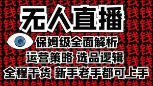 2025无人直播这么做就对了，保姆级全面解析，全程干货，新手老手都可上手-优品网赚资源库