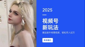 搬运老外奇葩视频,撸视频号分成计划收益,每天只需一小时,新手小白轻松月入过W-优品网赚资源库