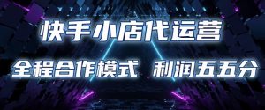 快手小店代运营 限时托管计划 合作模式 利润五五分成【揭秘】-优品网赚资源库