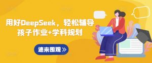 用好DeepSeek，轻松辅导孩子作业+学科规划-优品网赚资源库