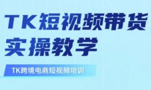 东南亚TikTok短视频带货，TK短视频带货实操教学-优品网赚资源库