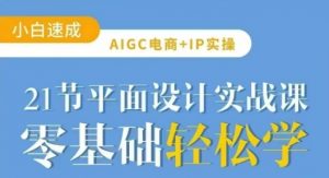 AIGC电商必备实操21节平面设计实战课，教你玩转AI-优品网赚资源库