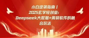 小白逆袭指南，2025玄学轻创业：Deepseek大数据+周易算法的融合玩法-优品网赚资源库