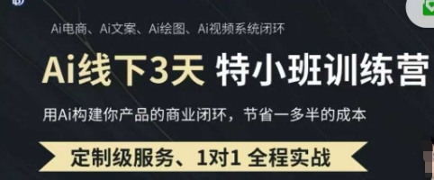 AI实操培训第20-21期线下，0基础保姆级教程，3月最新整理，企业获客、降本增效、打造超级个体-优品网赚资源库