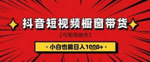 抖音短视频食品橱窗带货，小白轻松上手日入1k+【揭秘】-优品网赚资源库