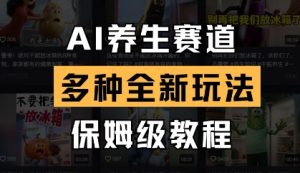 AI养生赛道,多种全新玩法,保姆级教程拆解-优品网赚资源库