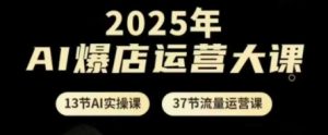 2025年AI爆店运营大课，13节AI实操课+37节流量运营课-优品网赚资源库