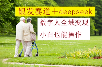 银发赛道+deepseek数字人全域变现,小白也能操作-优品网赚资源库