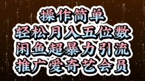 闲鱼超暴力引流推广爱奇艺会员，操作简单，轻松月入5位数-优品网赚资源库