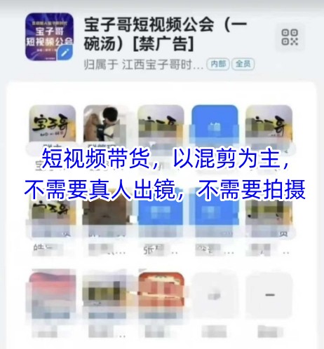宝子哥头部团队短视频带货,以混剪为主,不需要真人出镜,不需要拍摄-优品网赚资源库
