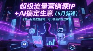 超级流量营销课IP+AI搞定生意（5月新课）干货十足的流量指南，可行性强的提效攻略-优品网赚资源库
