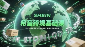 希音跨境基础课，SHEIN希音卖家入门实操指南，新手入坑希音必看-优品网赚资源库