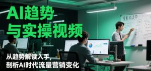 AI趋势与实操视频,从趋势解读入手,剖析AI时代流量营销变化-优品网赚资源库
