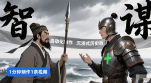 扣子工作流一键生成沉浸式历史故事,一天工作量,3分钟搞定-优品网赚资源库