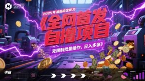 全网首发，2025年最新稳定暴力全自动自撸项目，无限制批量操作，日入多张【揭秘】-优品网赚资源库